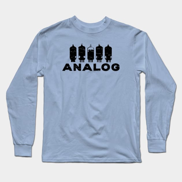 Analog Vacuum Tube Distressed Long Sleeve T-Shirt by Analog Designs